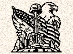 Other STL Download - memorial-day-eagle wall art home decorby Kaoz Kitten