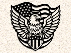 Other STL Download - veteran-eagle wall art home decorby Kaoz Kitten