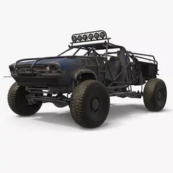 Postapocalyptic Raid Truck 3D model