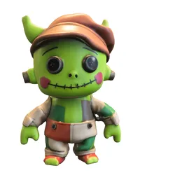 puppet Patchwork  Scout pack Low-poly 3D model
