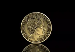 Queen Coin 3D print model