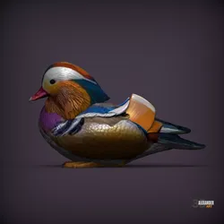 Realistic Mandarin Duck STL for 3D Printing 3D print model