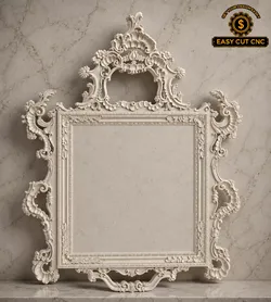 Royal Baroque CNC Frame STL File 3D model