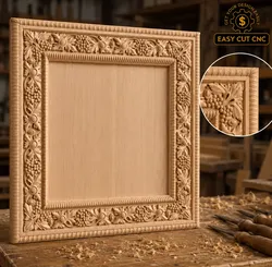 Rustic Vineyard CNC Picture Frame 3D model