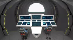 Sci-Fi Pilot Cockpit with Dual Seats 3D model