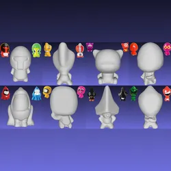 (Series1/2) 17 to 24 Bundle - Crazy Bones 3D Scan and re-sculpt