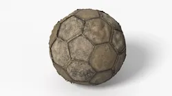 Soccer Ball Old Torn 3D model