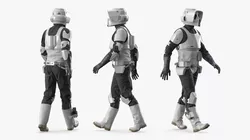 Star Wars Scout Trooper Rigged for Cinema 4D 3D model