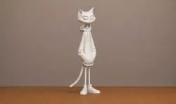 Stylish Street Cat 3D print model