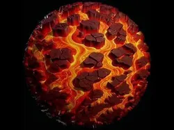 Stylized Molten Lava PBR Texture Set  4K and 1K Texture