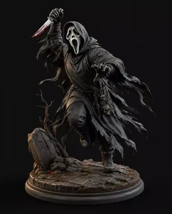 The Ghostface Slasher - Horror Display Statue 3D print model