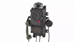 Vintage Mining Rotary Telephone 1940s 3D model