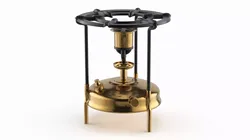 Vintage Style Pressure Camping Burner Bronze 3D model