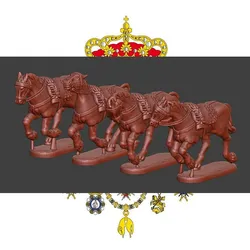 28mm Risorgimento Neapolitan horses charging