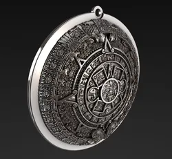 Aztec Calendar pendant 3D print model