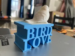 BIRD LOVER DECOR - Free 3D Print Model