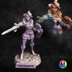 Female Paladin - Alice the Paladin (female paladin human / sexy female human fighter / female human sexy paladin)
