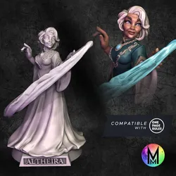 female wizard sorcerer - Altheira the human wizard (female sorcerer / wizard female / wizard human)