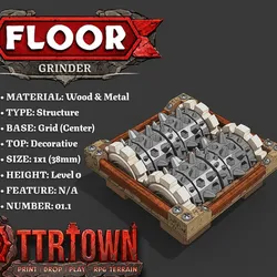 Floor - Trap - Grinder - Level0 - 1x1 - Top (DECORATIVE) - Base (CENTER) - 01.1