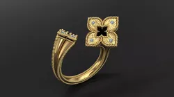 Luxury Roberto  Ring - 3D Printable Jewelry Model 3D print model
