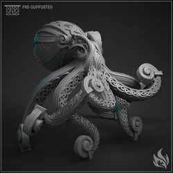 Octopus Water Elemental Companion - Nordic Inspired