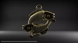 pendant fish 3D print model