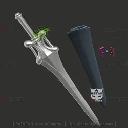 Power Sword With Scabbard - Halloween Cosplay
