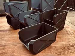Stackable storage boxes/containers. By Techro3D - Free 3D Print Model