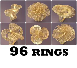 96 Ultra Vision Turkish rings offered at a very cheap 3D Model Pack