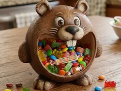 Beaver Snack Box: The Snacking Beaver for Your Home!  - Free 3D Print Model