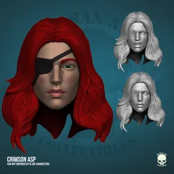 Crimson Asp Heads GI Joe Fan Art 3D Printable Files