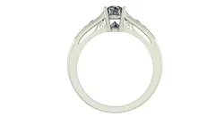Inverted Diamond Engagement Ring 3D print model