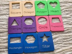Montessori Shape Learning Cards – Children's Educational - Free 3D Print Model