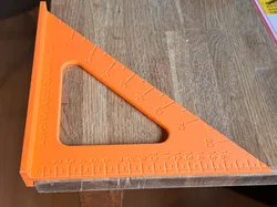 Precision Metric Carpenter Square - Free 3D Print Model