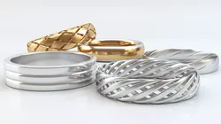 Rings 3D print model