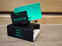 customizable elegant business card holder - Free 3D Print Model
