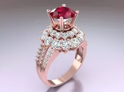 Diamond Ring - Womens Rings - N3354 3D print model