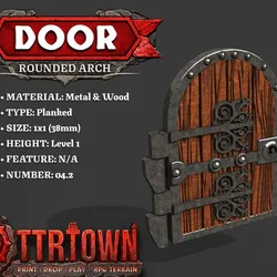 Door - Arch - Wooden Gate - Level01 - 1x1 - 004.2