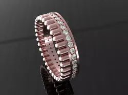 engagement ring diamond sz 22 5 3D print model