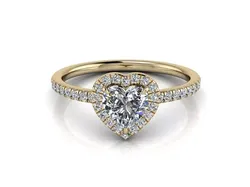 Heart Engagment Jewelry Ring 3D print model