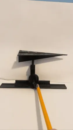 Kinetic Paper Airplane Sculpture - Free 3D Print Model