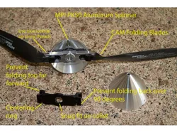 Prop stopper for RC folding props (Parameterized)