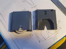 sliding door roller support - Free 3D Print Model