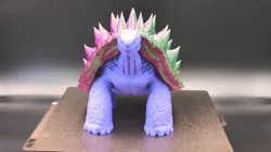 Spiked Shell Turtle – Removable Shell - Free 3D Print Model