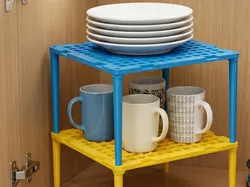 Stackable and Horizontally Expandable Multipurpose Shelf Stackable & Connectable Multipurpose - Free 3D Print Model