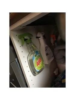 washspray handle with holes for screws