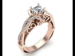 Diamond Engagement Ring 11-MW 3D print model