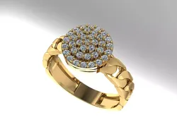 Diamond ring 189 3D print model