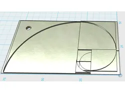 Fibonacci keychain