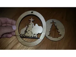 Lasercut Aussie Christmas Decoration